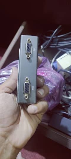 VGA converter . . 2 in 1 ports