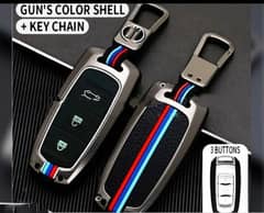 All  cars Metal Key Cover with Key Chain Premium Quality Imported