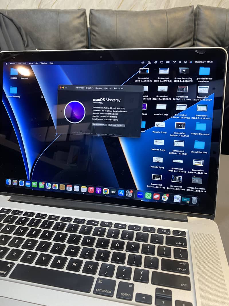 Macbook pro 2015 15 inch 16/512 5