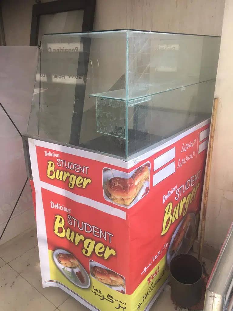 Burger , Biryani , Lemon soda & Juice stall for sale in good condition 2