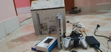 playstation 2 with 1 controller and 320 gb hdd disk or 8 gb card