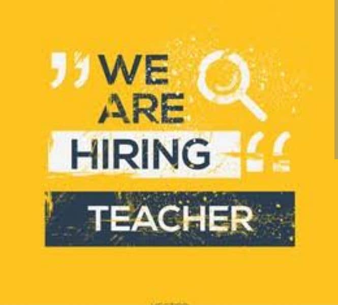 Female Teachers Required - Teacher Required - Job for Teacher 0