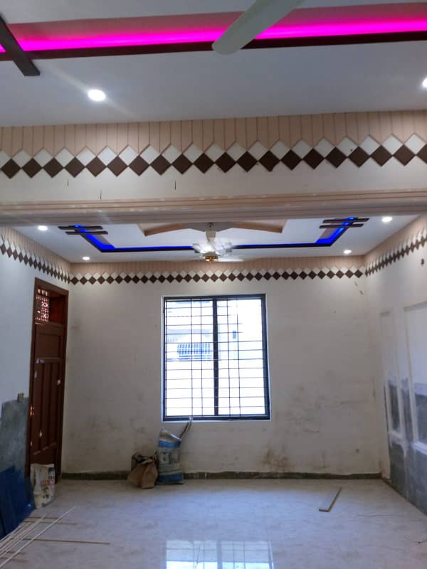 Brand New Untouched Like a Glass 6 Marla Upper Portion Available for Rent With Water Boring IN Airport Housing Socdiety Near Gulzare Quid and express Highway 9