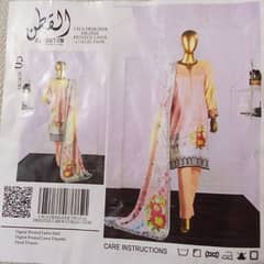 Al Qutun unstitched suit 3 piece Printed lawn for girls/women sale 0