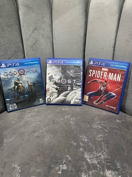 10/10 Ps4 games Ghost of tsushima spider man god of war 0