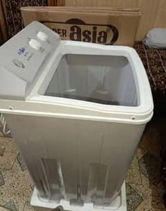 Super Asia single tub washing machine with warranty card and packing