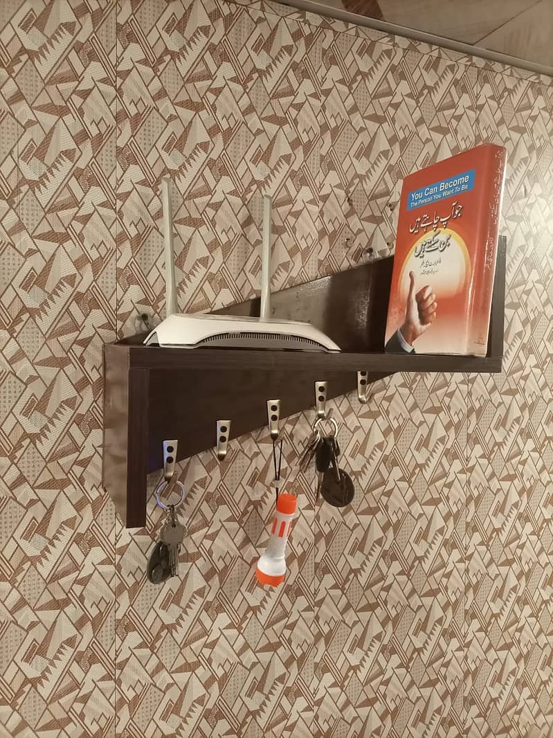 Book shelf with key holder 4