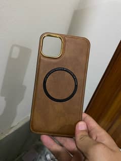 iphone 11 pro max  leather cover with silicone cover free