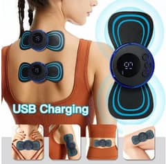 EMS Rechargeable Portable Butterfly Neck Massager