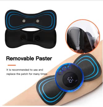 EMS Rechargeable Portable Butterfly Neck Massager 3
