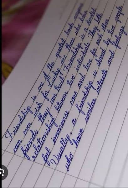 handwriting assignment work 4