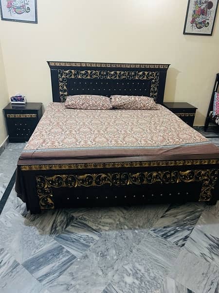 king size bed set good quality 3