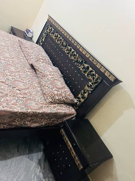 king size bed set good quality 4