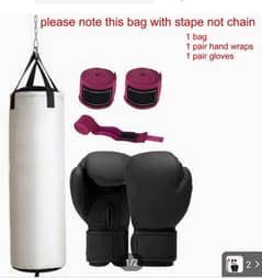 4 and 5 feet punch bag with wraps or gloves  or wall stand 0