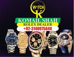 Rolex Omega Cartier Rado we deals all original watch all over Pakistan