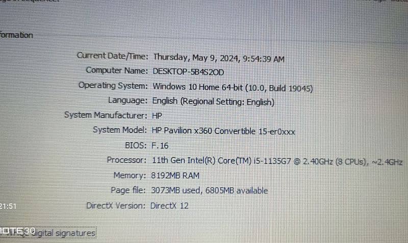HP Pavilion X360 i5 11th Gen Core i5-11th  8GB 256GB  Touch Scree 2