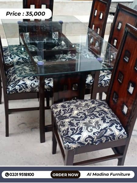 Modern Style Dining table 6 seater 8