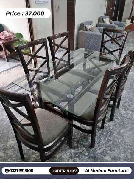 Modern Style Dining table 6 seater 9