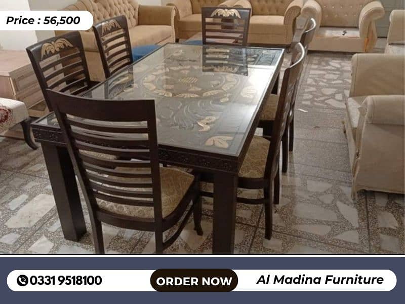 Modern Style Dining table 6 seater 12
