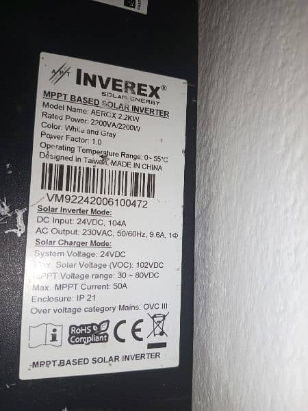 inverex highybrid soler  inverter 2.2kw 2