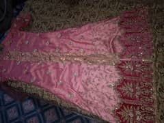 maxi and dupatta with net stuff and silk inner just one time used.