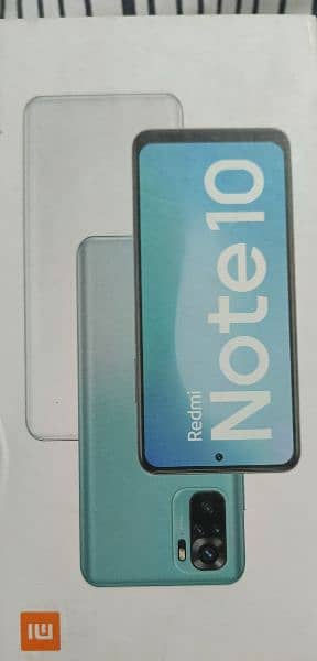 Redmi note 10 with original charger and box and original cover 2