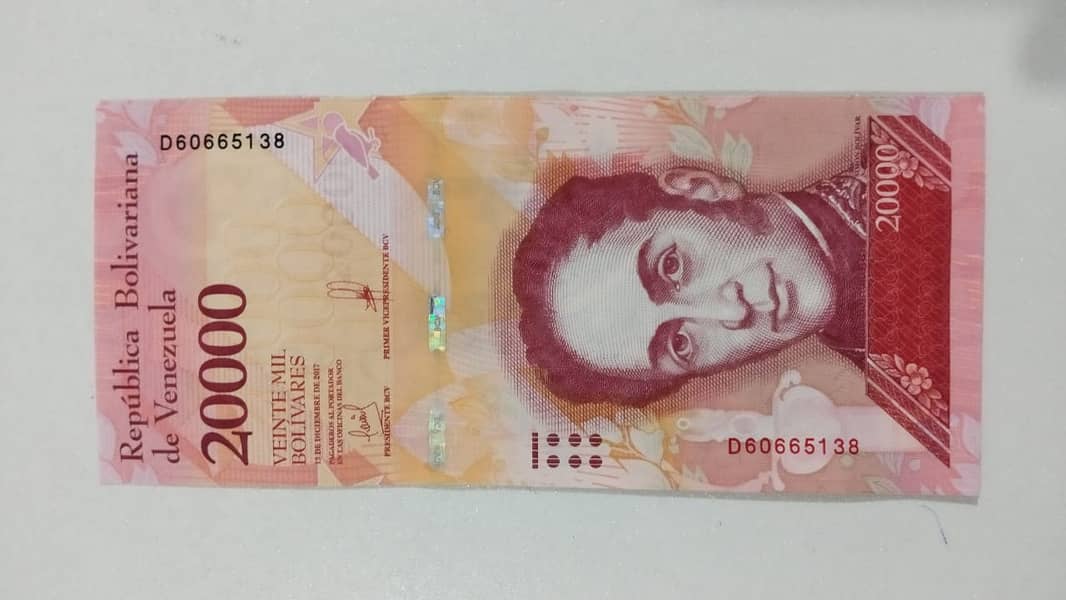 Coin, Currency Banknote Venezuela note 5