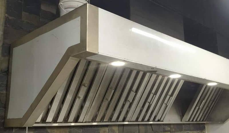 Restaurant SS Kitchen Exhaust Hood, Suction 0