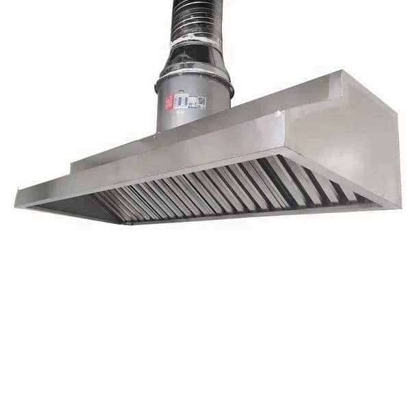 Restaurant SS Kitchen Exhaust Hood, Suction 1