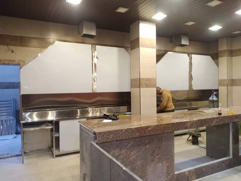 Restaurant SS Kitchen Exhaust Hood, Suction 8