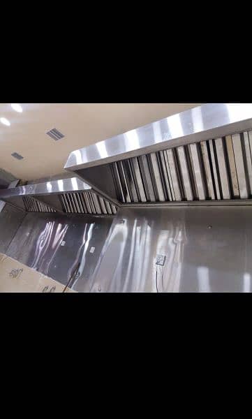 Restaurant SS Kitchen Exhaust Hood, Suction 10