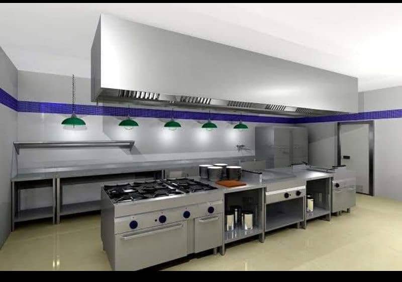 Restaurant SS Kitchen Exhaust Hood, Suction 11