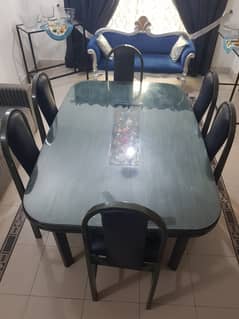 Wooden Arm Dinning Table
