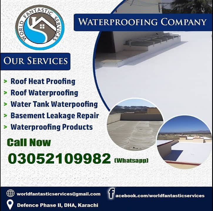 Roof Leakage & Walls Seepage Waterproofing & Roof Heat Proofing Expert 0