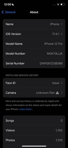 iPhone 12 Pro(Face I’d fail) 5
