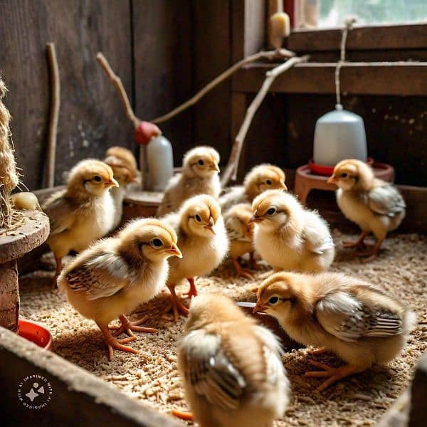 Day Old Golden Misri Chicks Available in Sindh 1
