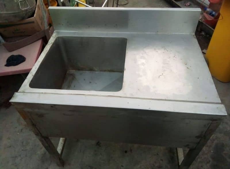 double fryer, hot plate, washing sink and dough mixture 6