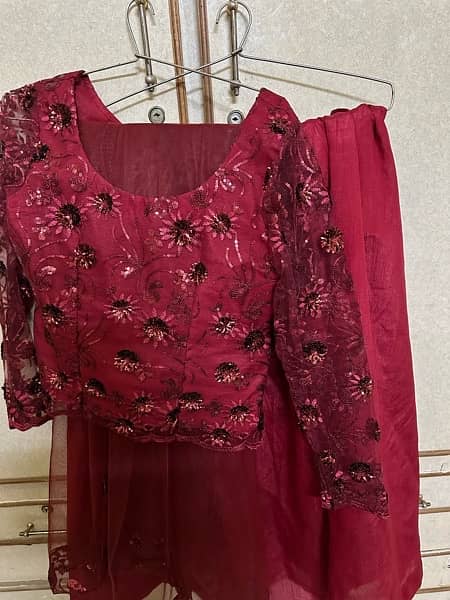 Designer Lehnga Choli 3 pc, Embroidered dress, formal wear 4