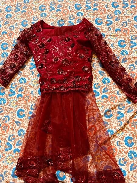 Designer Lehnga Choli 3 pc, Embroidered dress, formal wear 5
