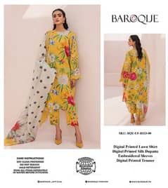BAROQUE Lawn Silk