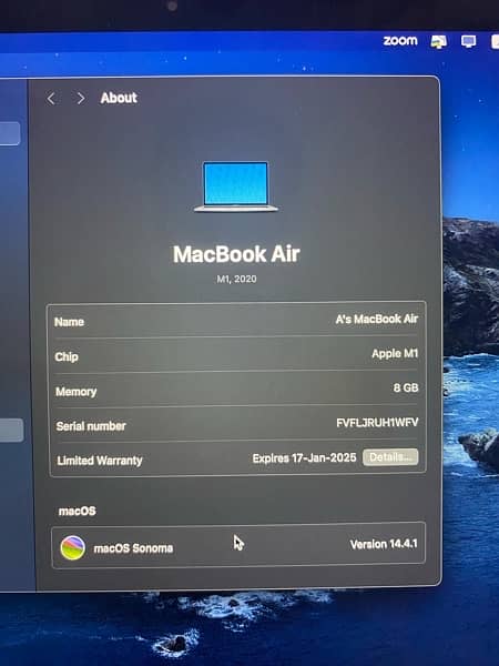 Macbook Air M1 2020 4