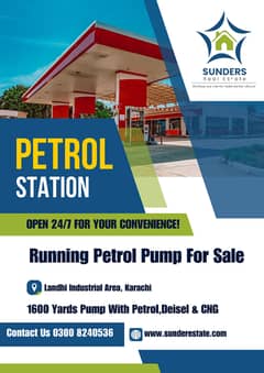 Landhi Industrial Aera | Running Petrol Pump Station With Deisel & CNG For Sale | Attractive Sales Return | Most Ideal Location | Reasonable Demand |
