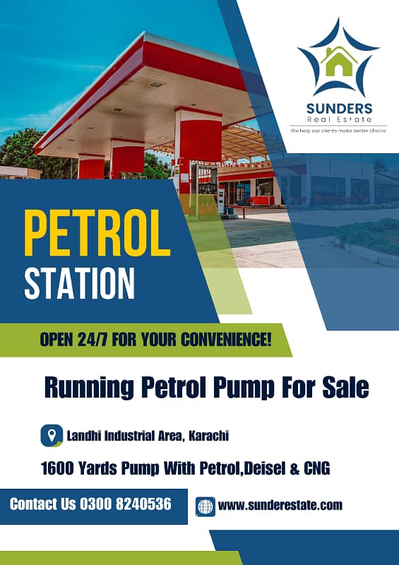 Landhi Industrial Aera | Running Petrol Pump Station With Deisel & CNG For Sale | Attractive Sales Return | Most Ideal Location | Reasonable Demand | 0