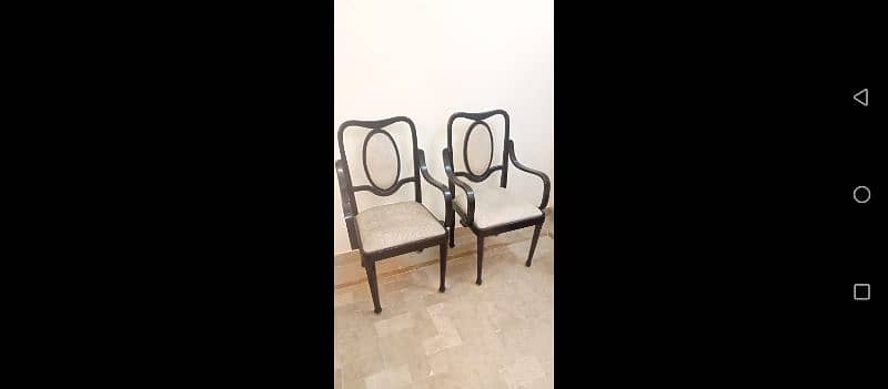 black wooden dining table 6 chair price negotiable 2