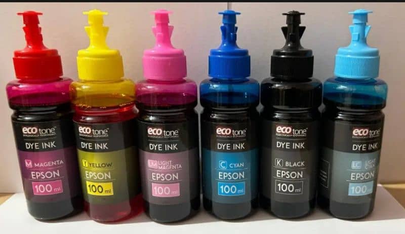 ecotone Color ink set 6xBottle of 100ml each 0