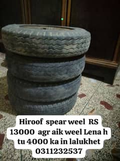 hiroof spear weel safe guard with decor step ND jeack with tools