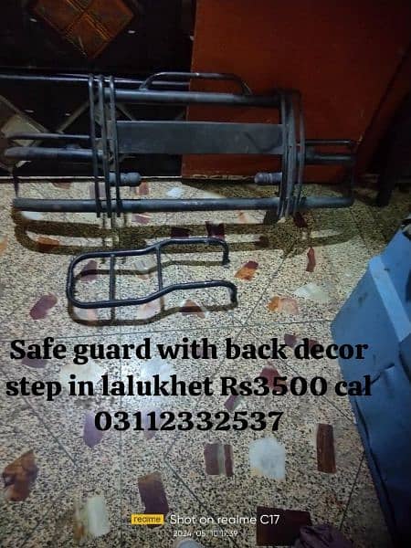 hiroof spear weel safe guard with decor step ND jeack with tools 2