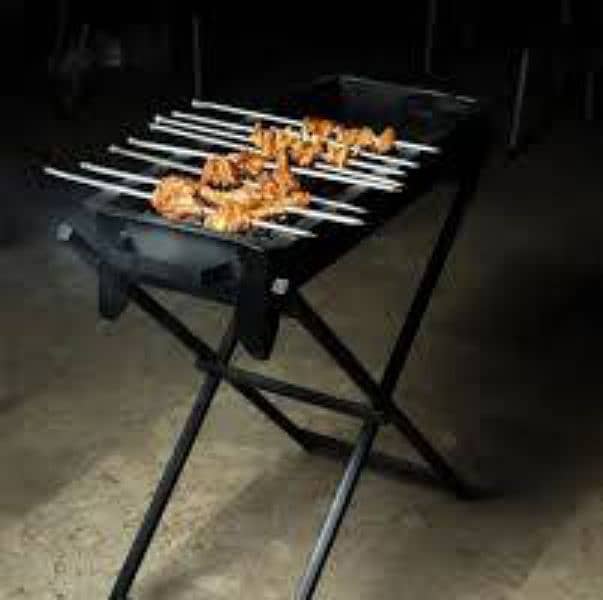 BBQ Grill | BBQ Heavy Grill High Quality Stand 3 Feet Height Stand 0