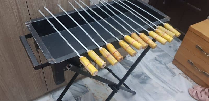 BBQ Grill | BBQ Heavy Grill High Quality Stand 3 Feet Height Stand 5