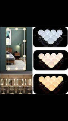 Vanity Mirror Light Pack of 10 led Bulbs in 3 Different Modes *